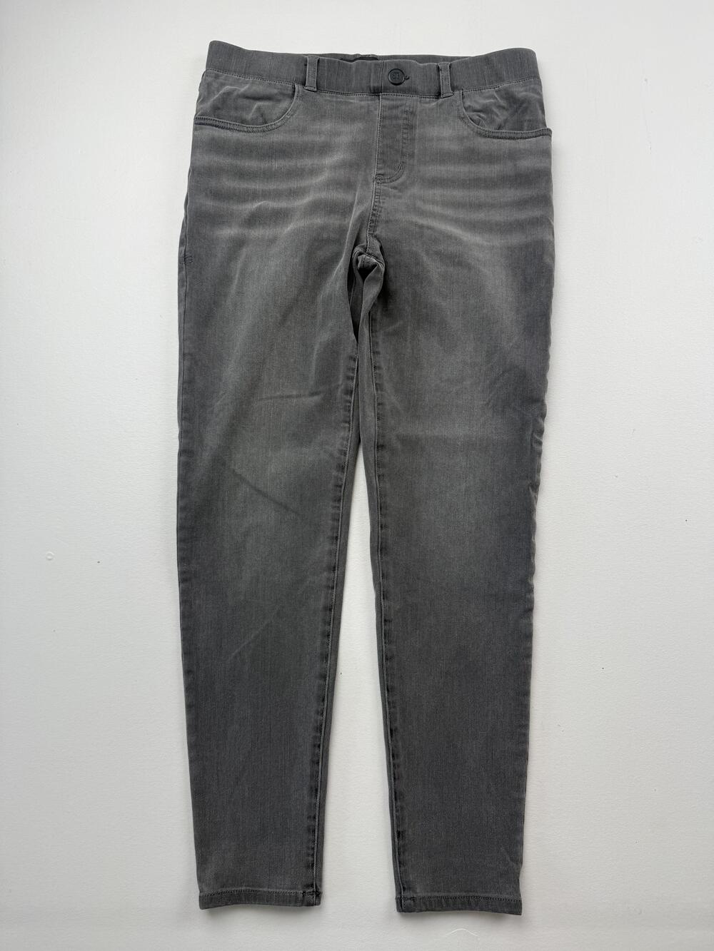 Betabrand Jeans Womens M Gray Skinny Charcoal Wash Stretch Denim